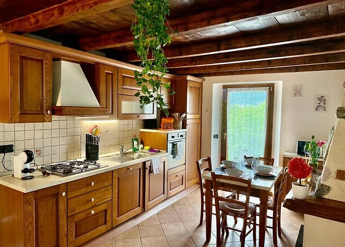 A House Between A Waterfall And A The Enchantment Of Apartmán Nesso